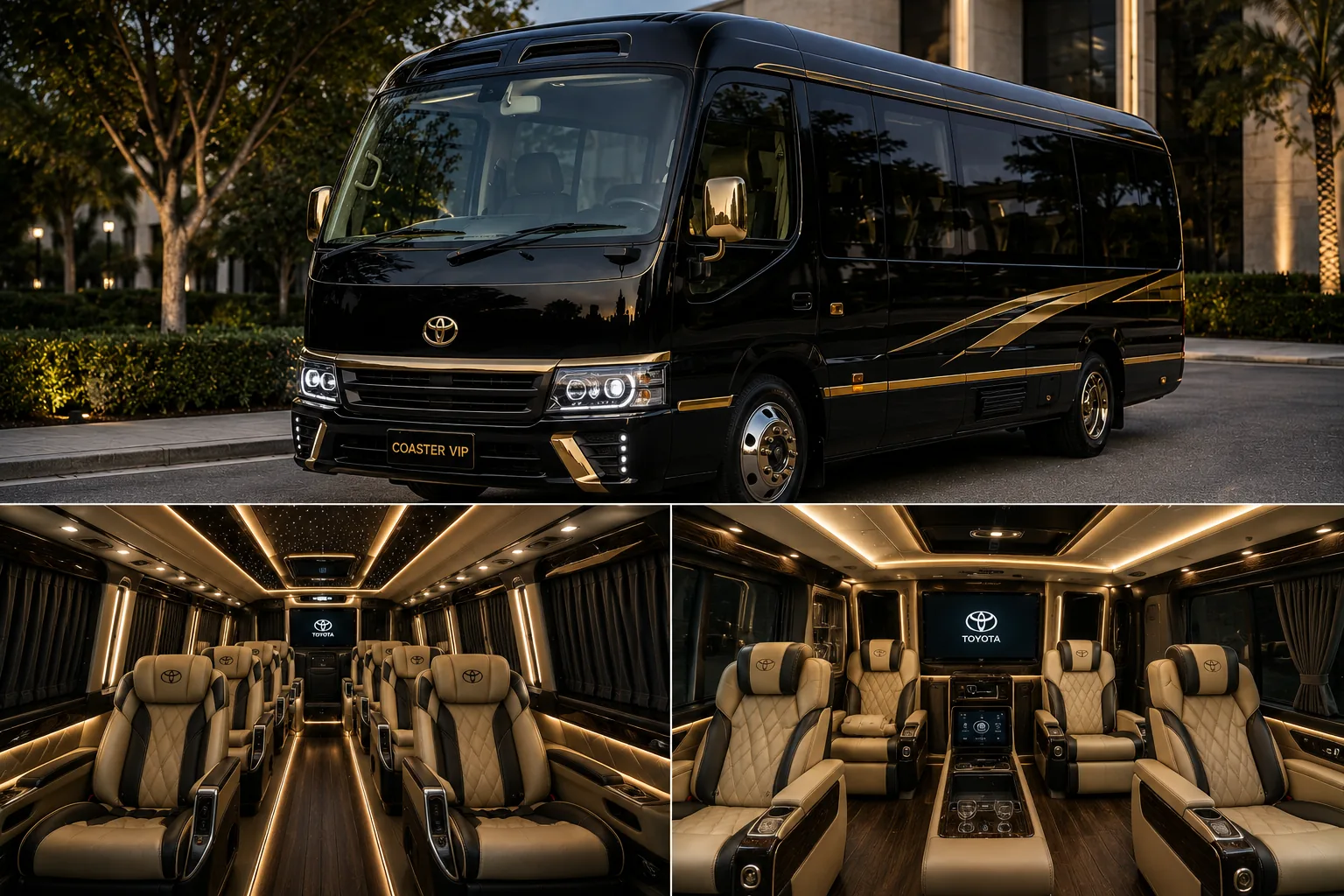 Toyota Coaster VIP after modification