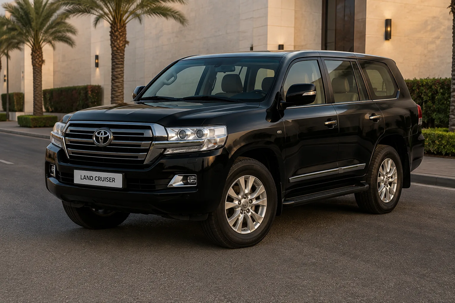 Base Toyota Land Cruiser vehicle before fleet modification