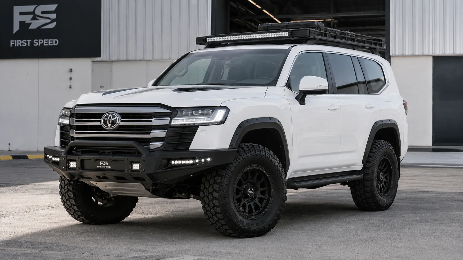 Toyota Land Cruiser LC300 after off-road modification in UAE