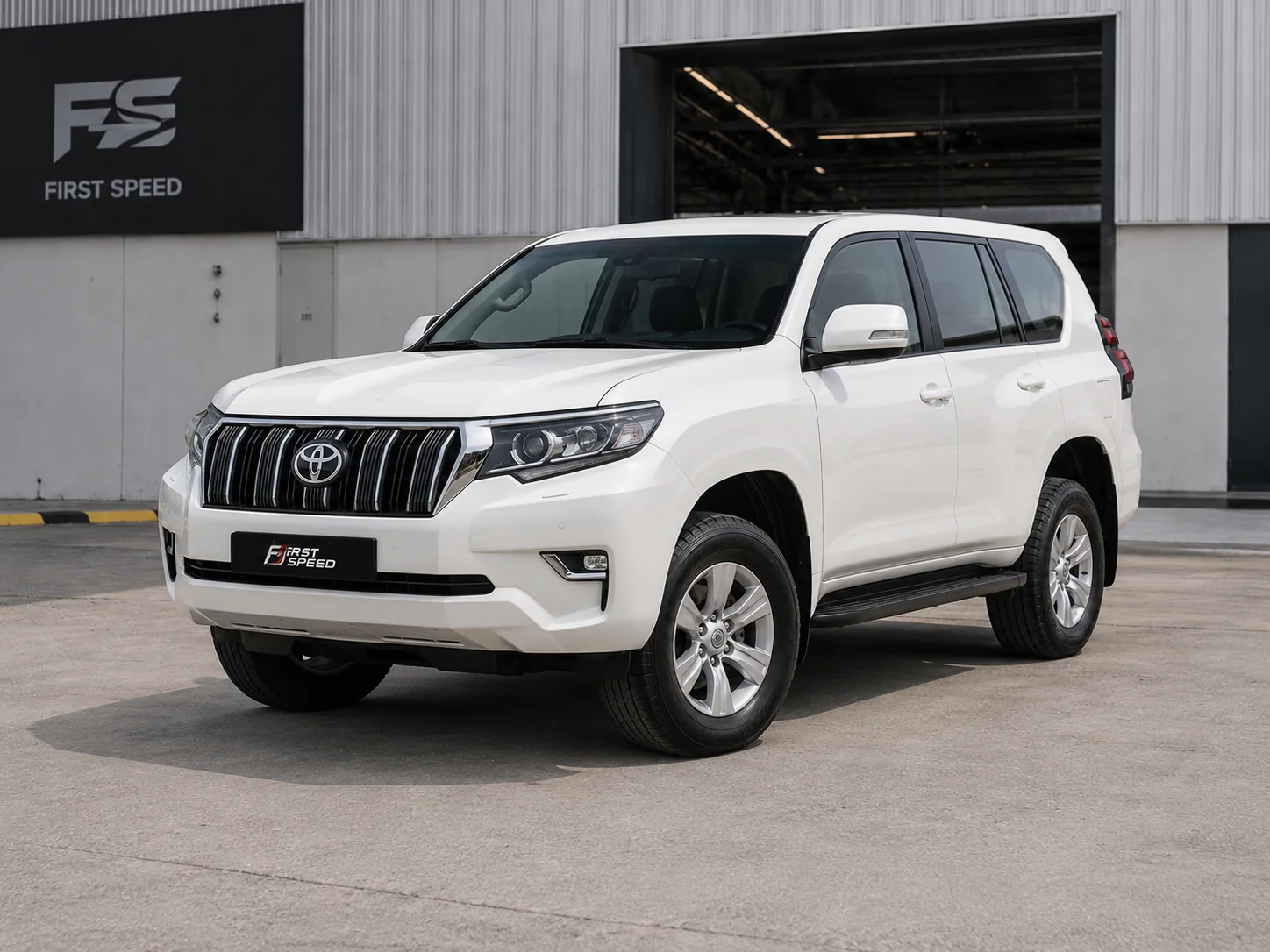 Toyota Prado before off-road modification in UAE